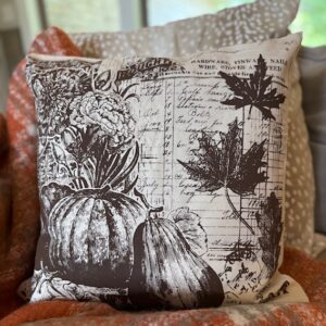 Fall- Vintage Fall Harvest Pillow Cover with Shipping Included