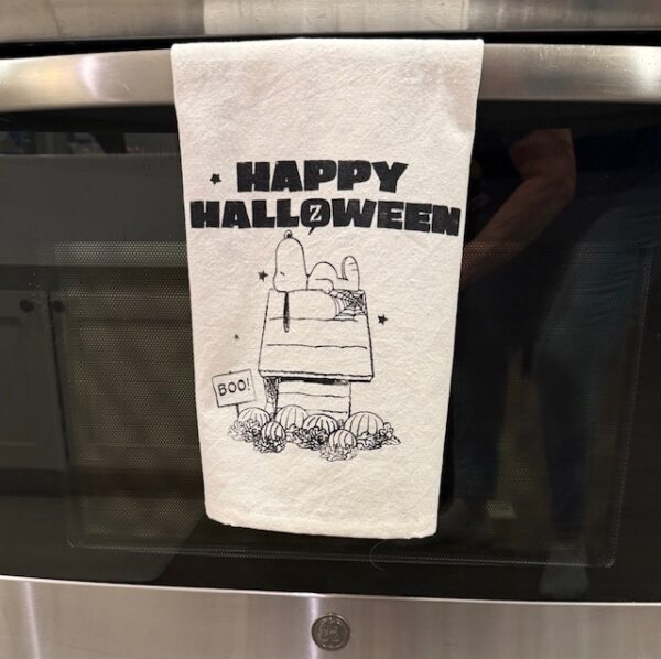 Fall- Snoopy Happy Halloween Dishtowel Includes Shipping - Image 2